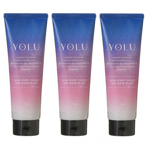 セット】 ヨル YOLU カームナイトリペアジェルヘアマスク 145g 3個