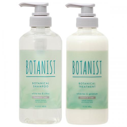 【セット】 ボタニスト BOTANIST ボタニカルリフレッシュ ダメージケア シャンプー ホワイトティー＆シトラスの香り 490mL トリートメント  ホワイトティー＆ゼラニウムの香り 490g シャンプー トリートメントセット その他 コスメランド オフィシャル店